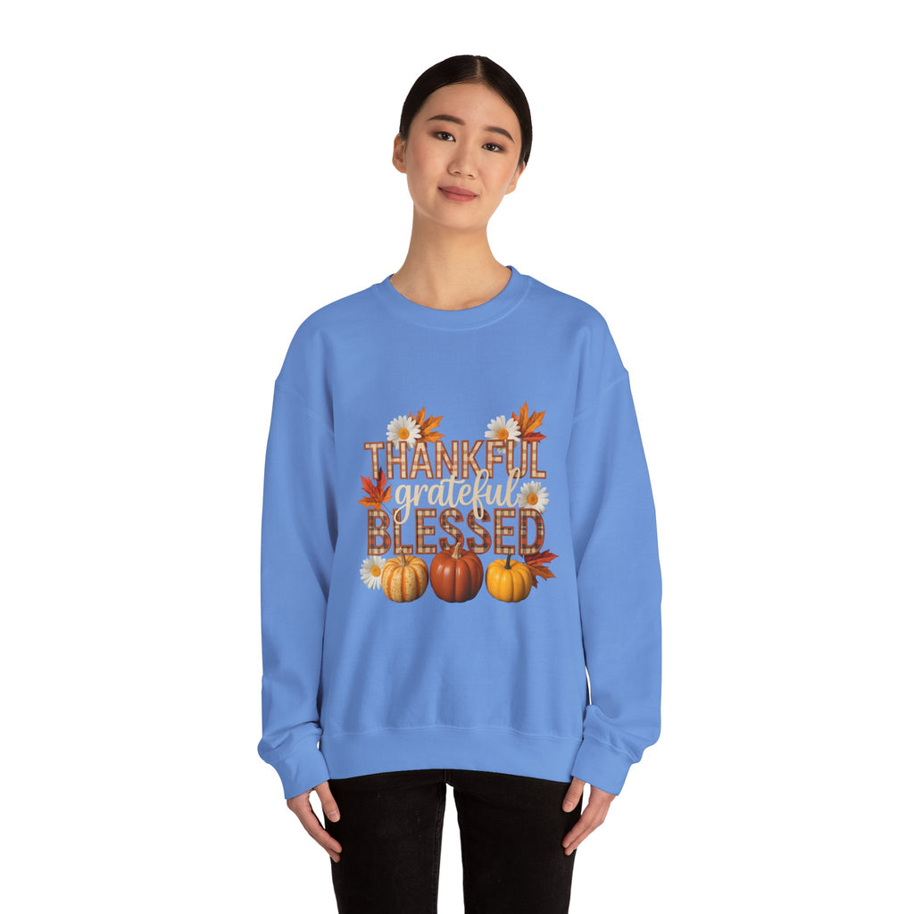 Thankful Grateful Blessed Crewneck Sweatshirt