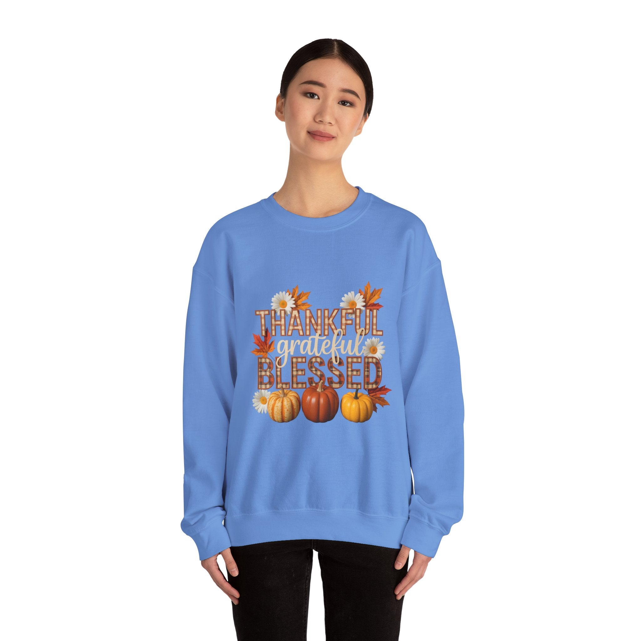 Thankful Grateful Blessed Crewneck Sweatshirt