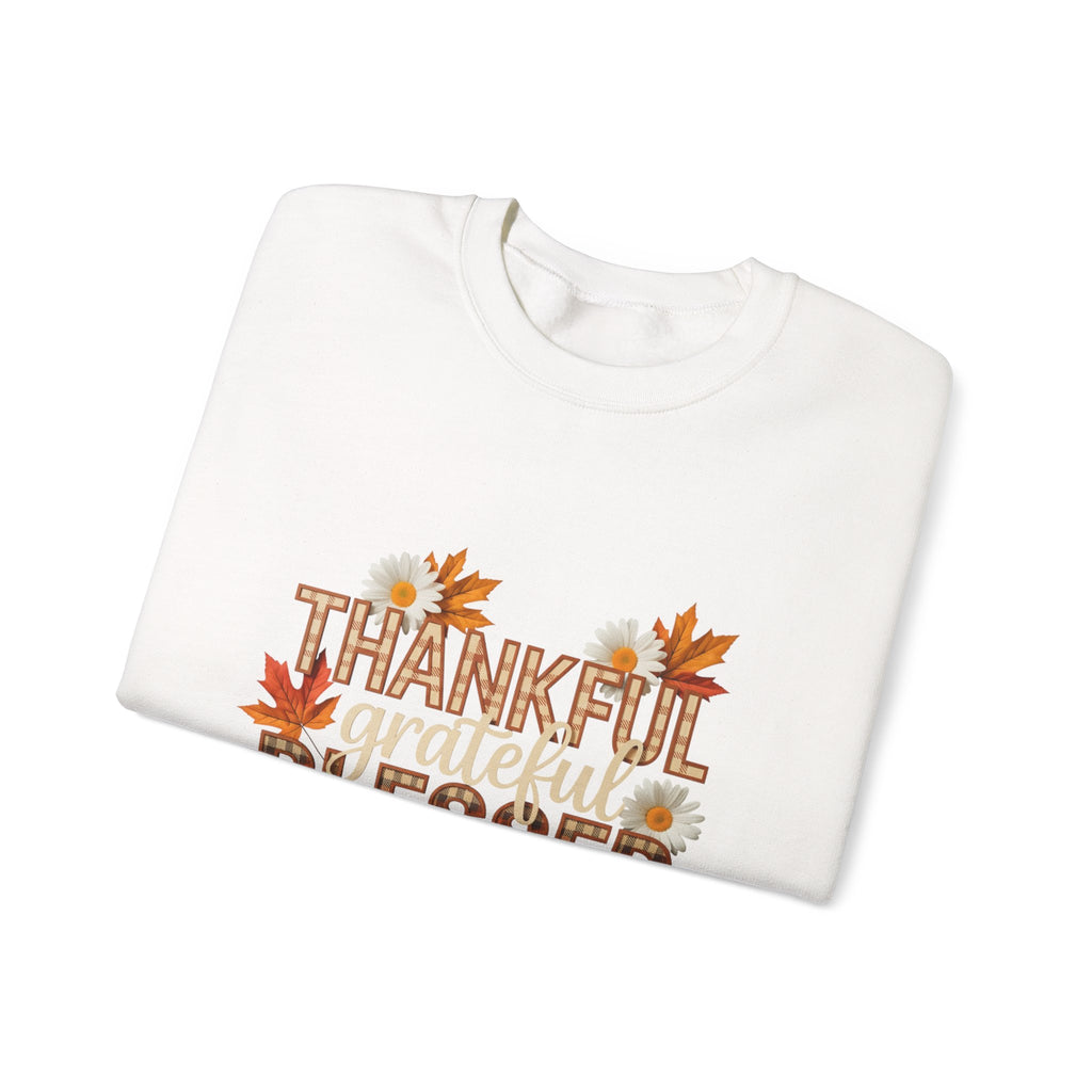 Thankful Grateful Blessed Crewneck Sweatshirt