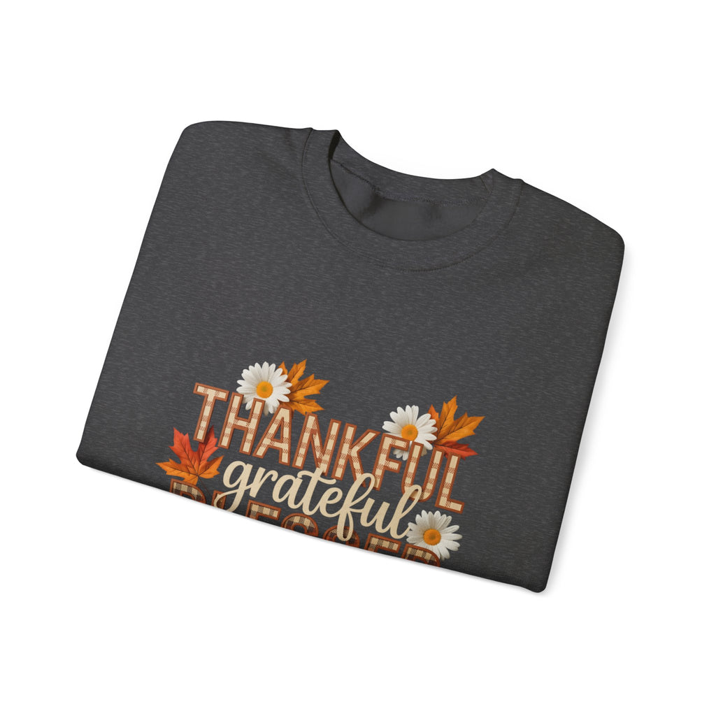 Thankful Grateful Blessed Crewneck Sweatshirt