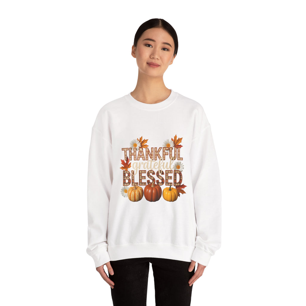 Thankful Grateful Blessed Crewneck Sweatshirt