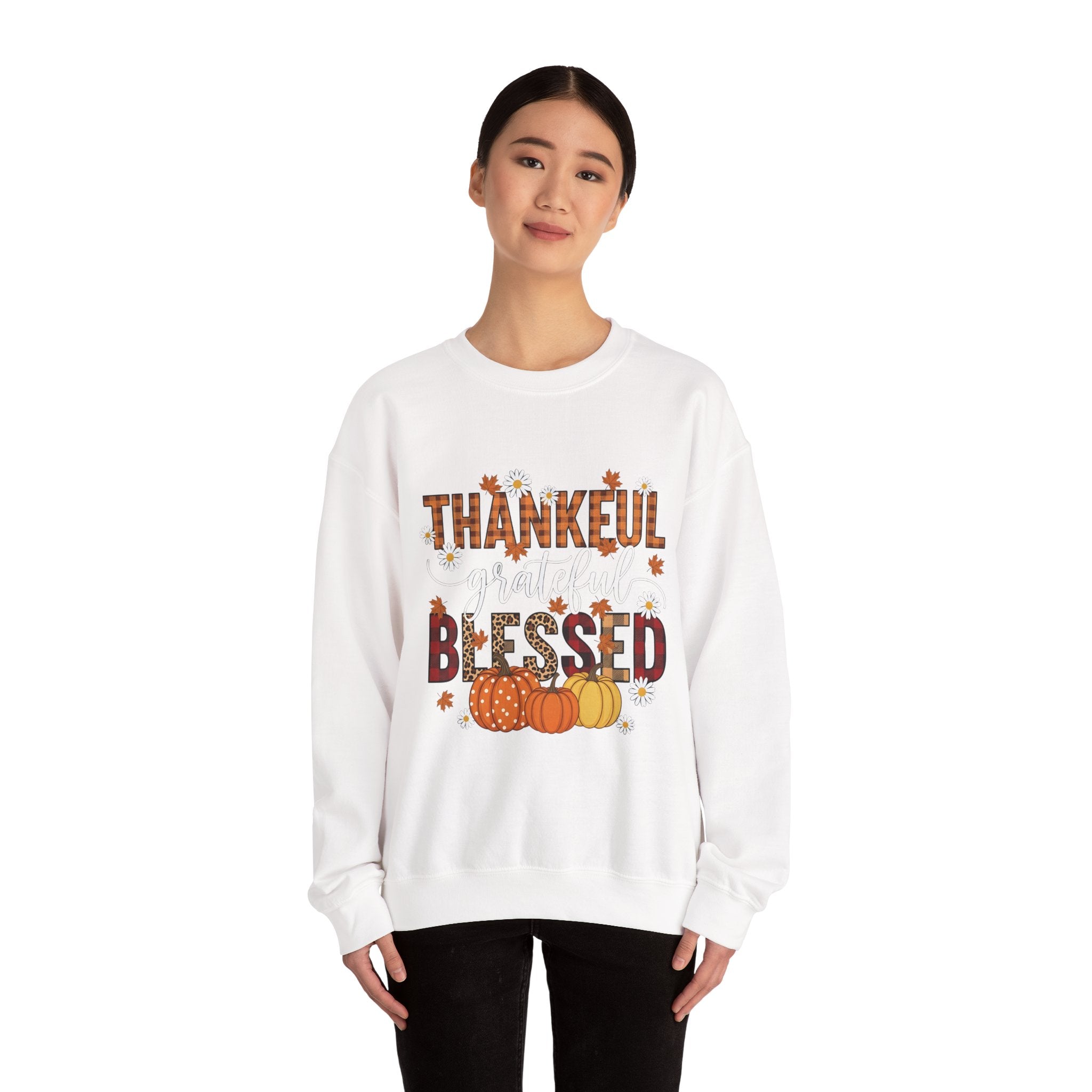 Thankful and Blessed Sweatshirt for Fall Celebrations