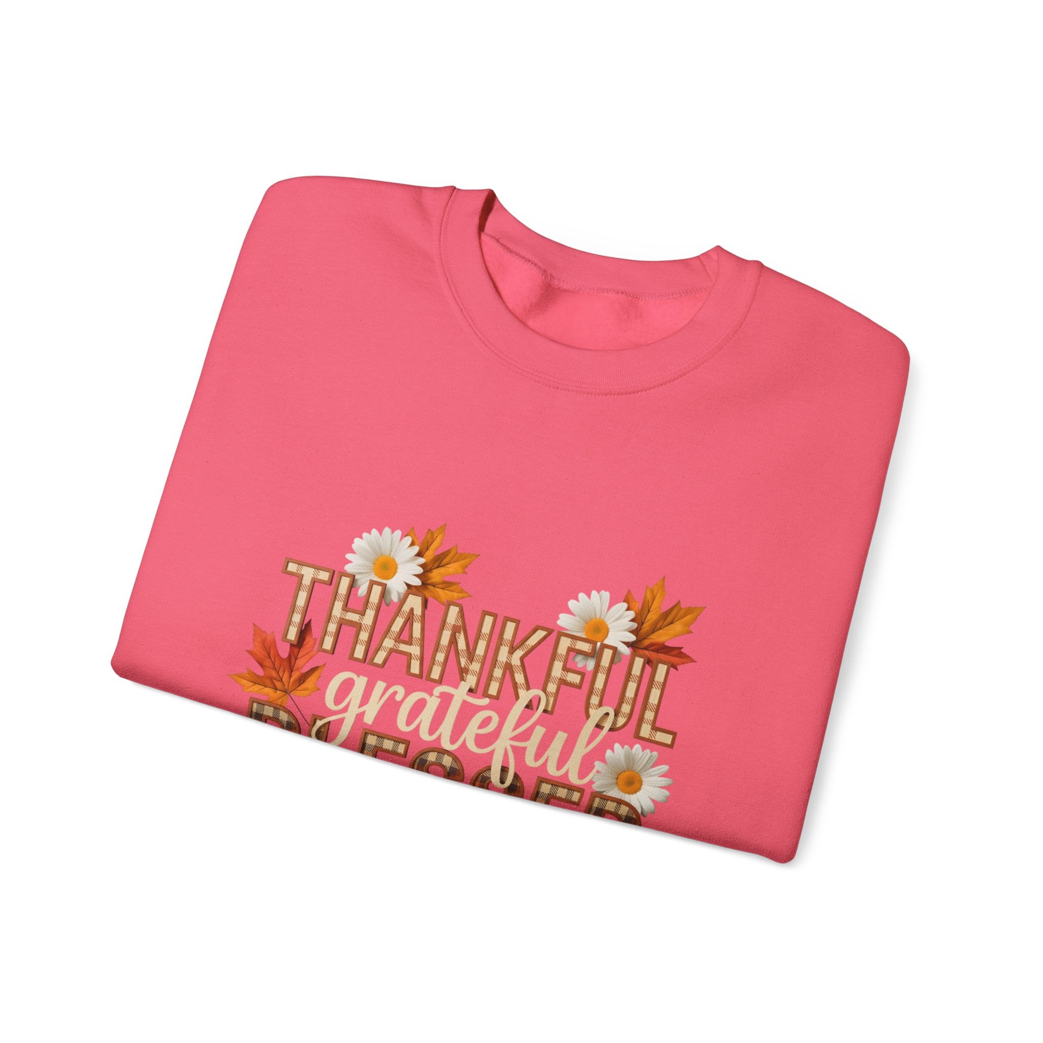 Thankful Grateful Blessed Crewneck Sweatshirt