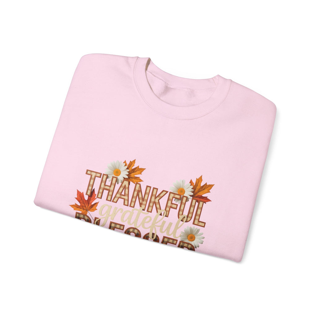 Thankful Grateful Blessed Crewneck Sweatshirt