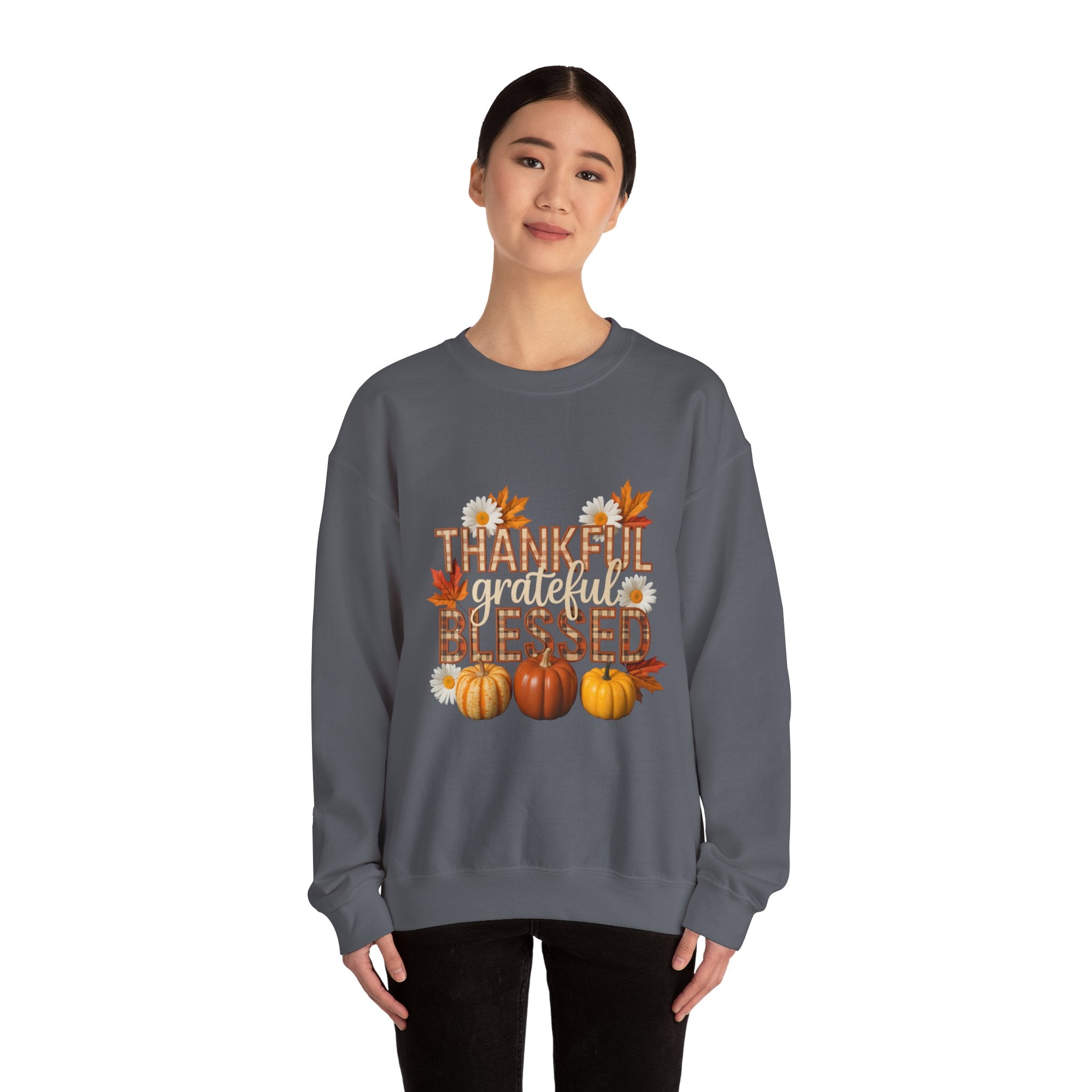 Thankful Grateful Blessed Crewneck Sweatshirt