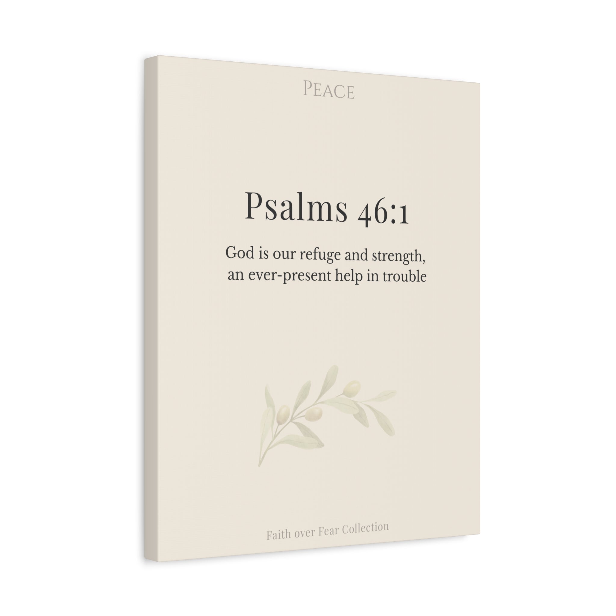 Christian Wall Art Canvas Isaiah 41:10 — Matte Stretched 1.25"