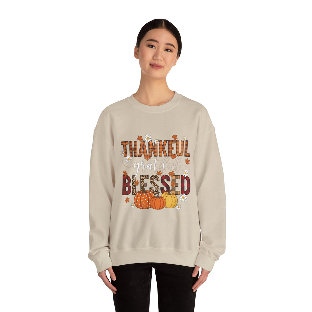 Thankful and Blessed Sweatshirt for Fall Celebrations