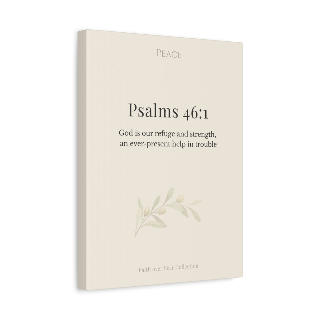 Christian Wall Art Canvas Isaiah 41:10 — Matte Stretched 1.25"