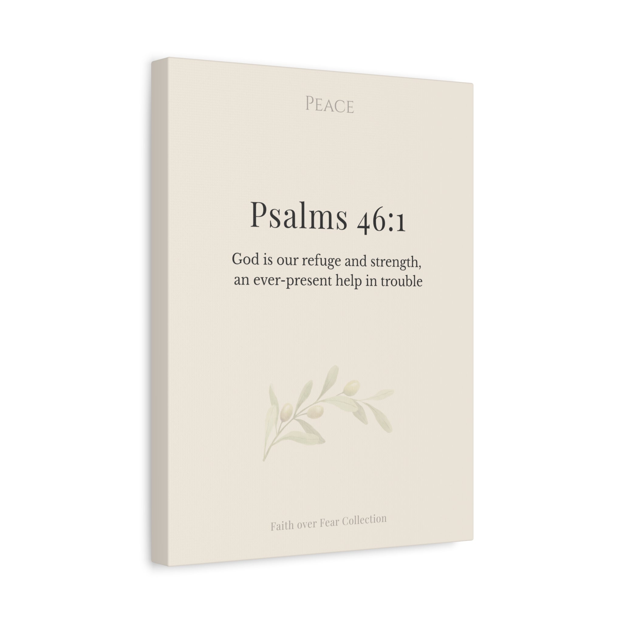 Christian Wall Art Canvas Isaiah 41:10 — Matte Stretched 1.25"