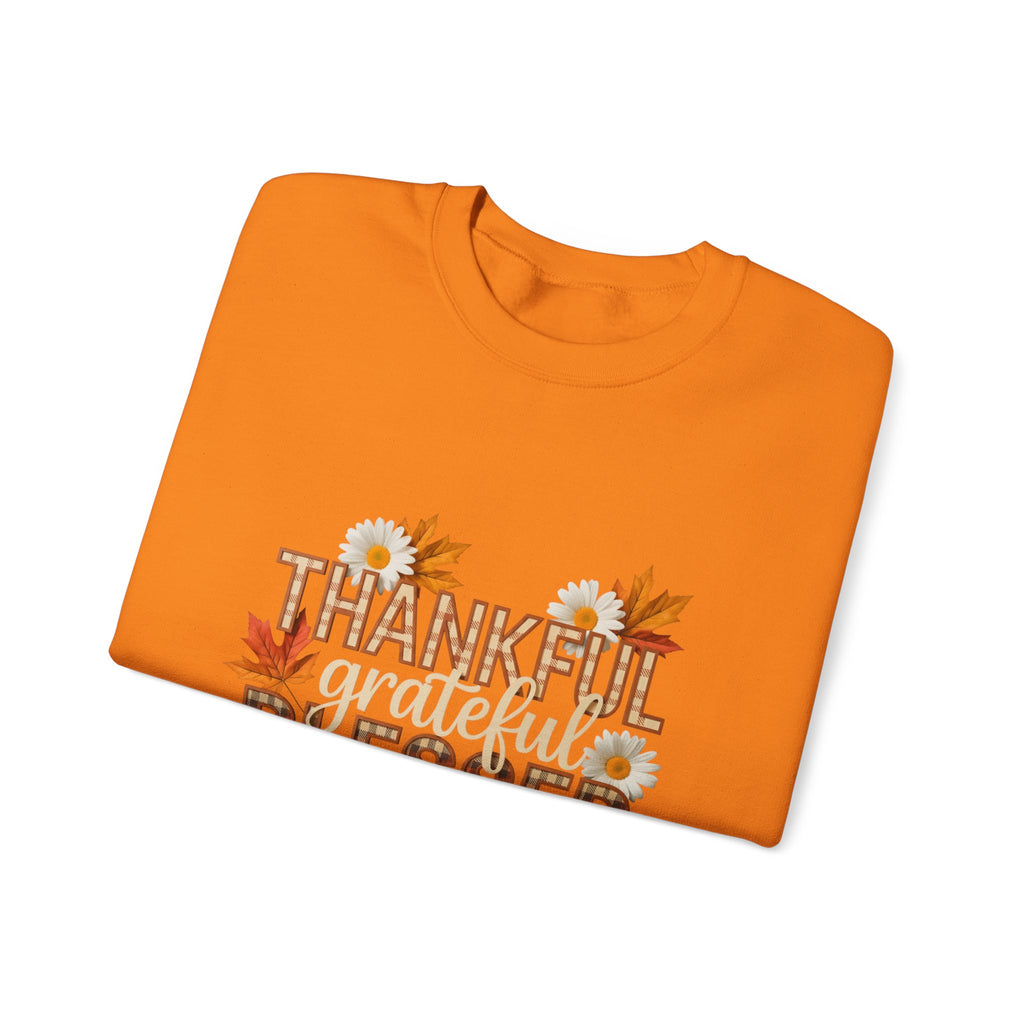 Thankful Grateful Blessed Crewneck Sweatshirt