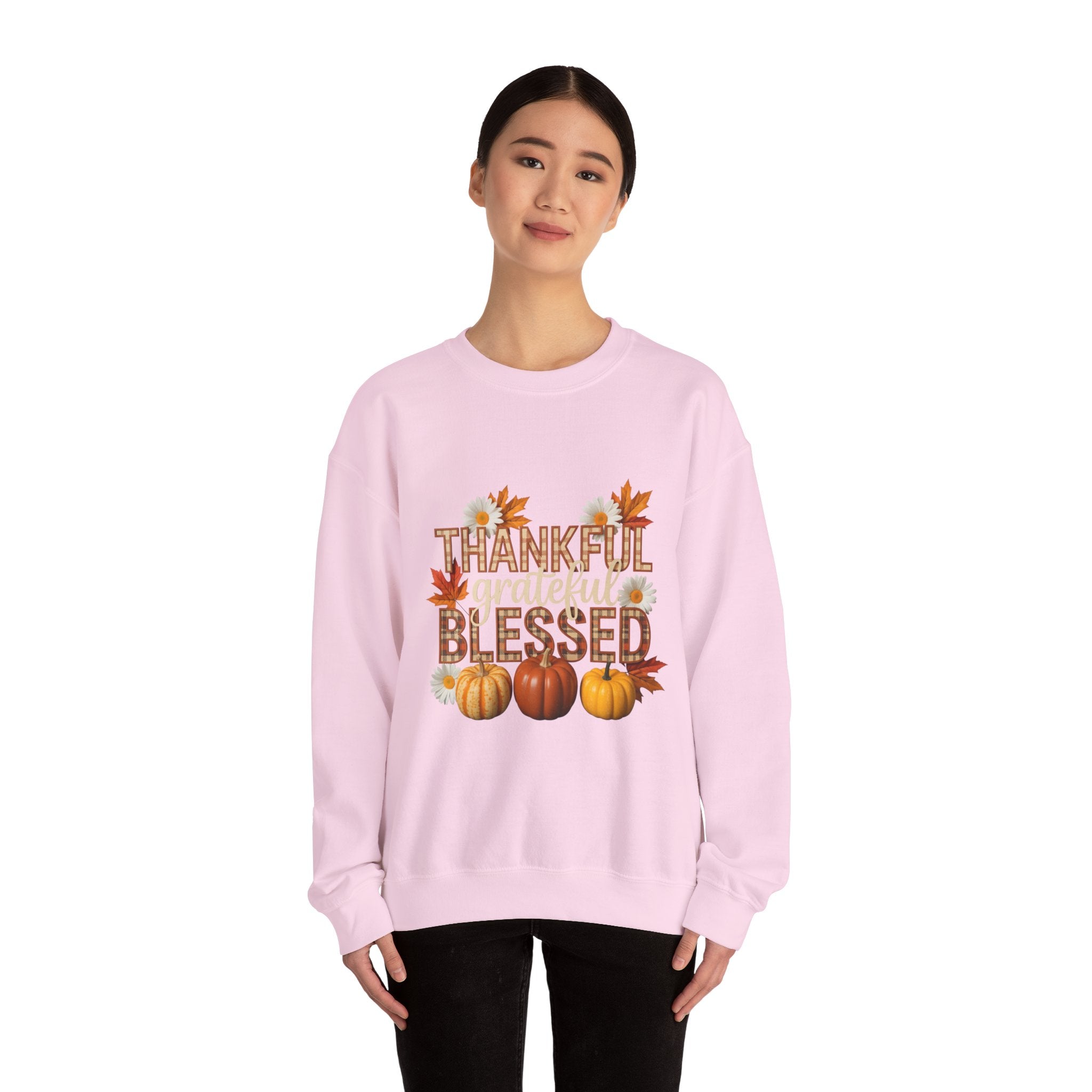 Thankful Grateful Blessed Crewneck Sweatshirt
