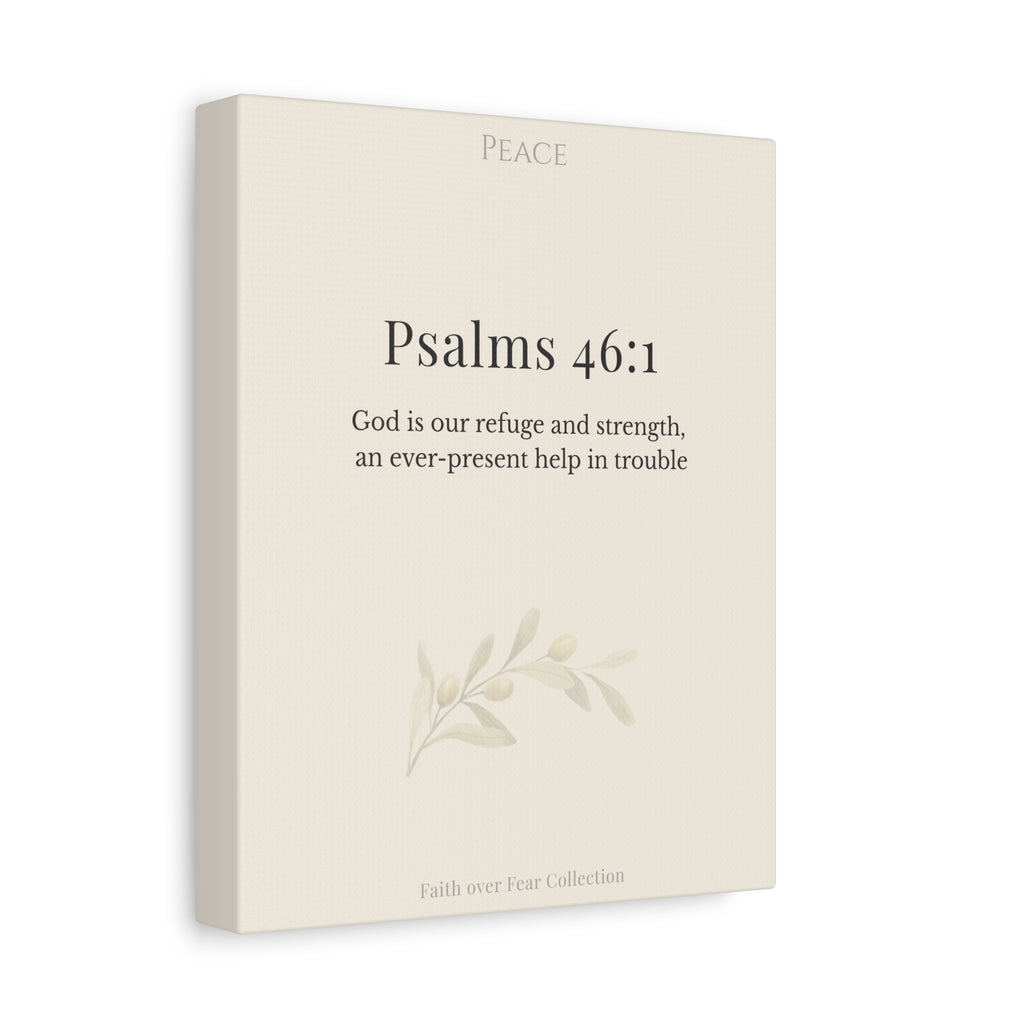 Christian Wall Art Canvas Isaiah 41:10 — Matte Stretched 1.25"