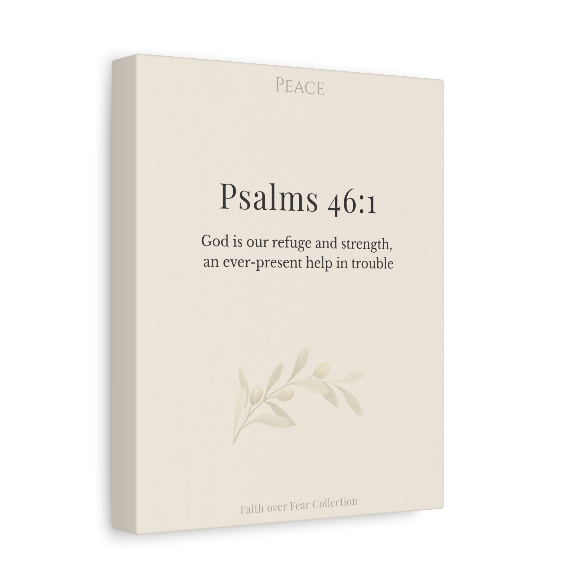 Christian Wall Art Canvas Isaiah 41:10 — Matte Stretched 1.25"