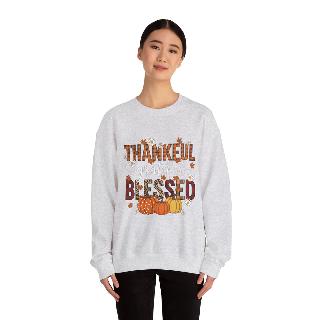 Thankful and Blessed Sweatshirt for Fall Celebrations