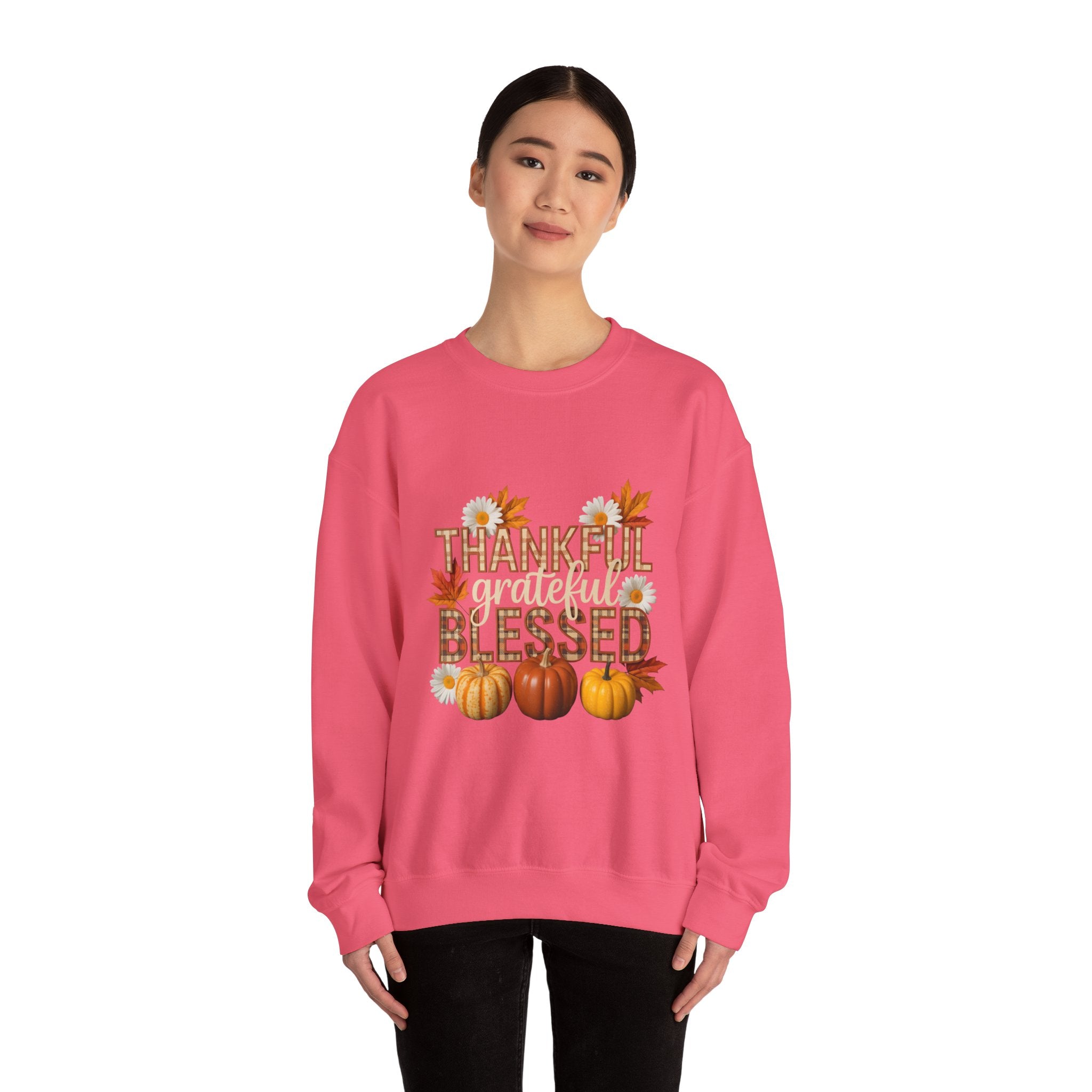 Thankful Grateful Blessed Crewneck Sweatshirt
