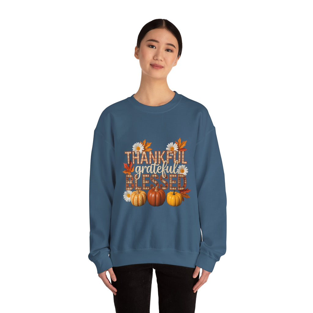 Thankful Grateful Blessed Crewneck Sweatshirt