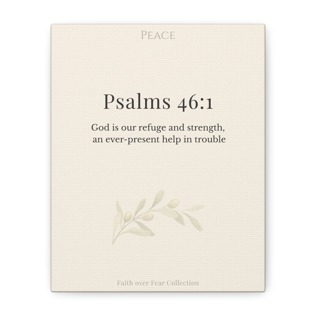 Christian Wall Art Canvas Isaiah 41:10 — Matte Stretched 1.25"