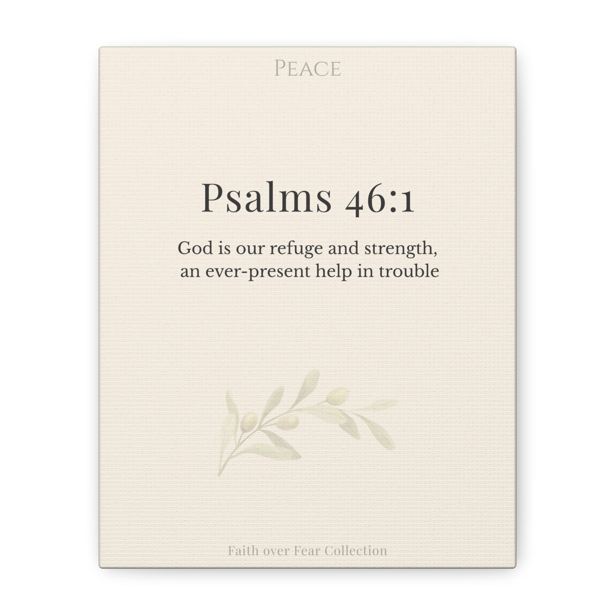 Christian Wall Art Canvas Isaiah 41:10 — Matte Stretched 1.25"
