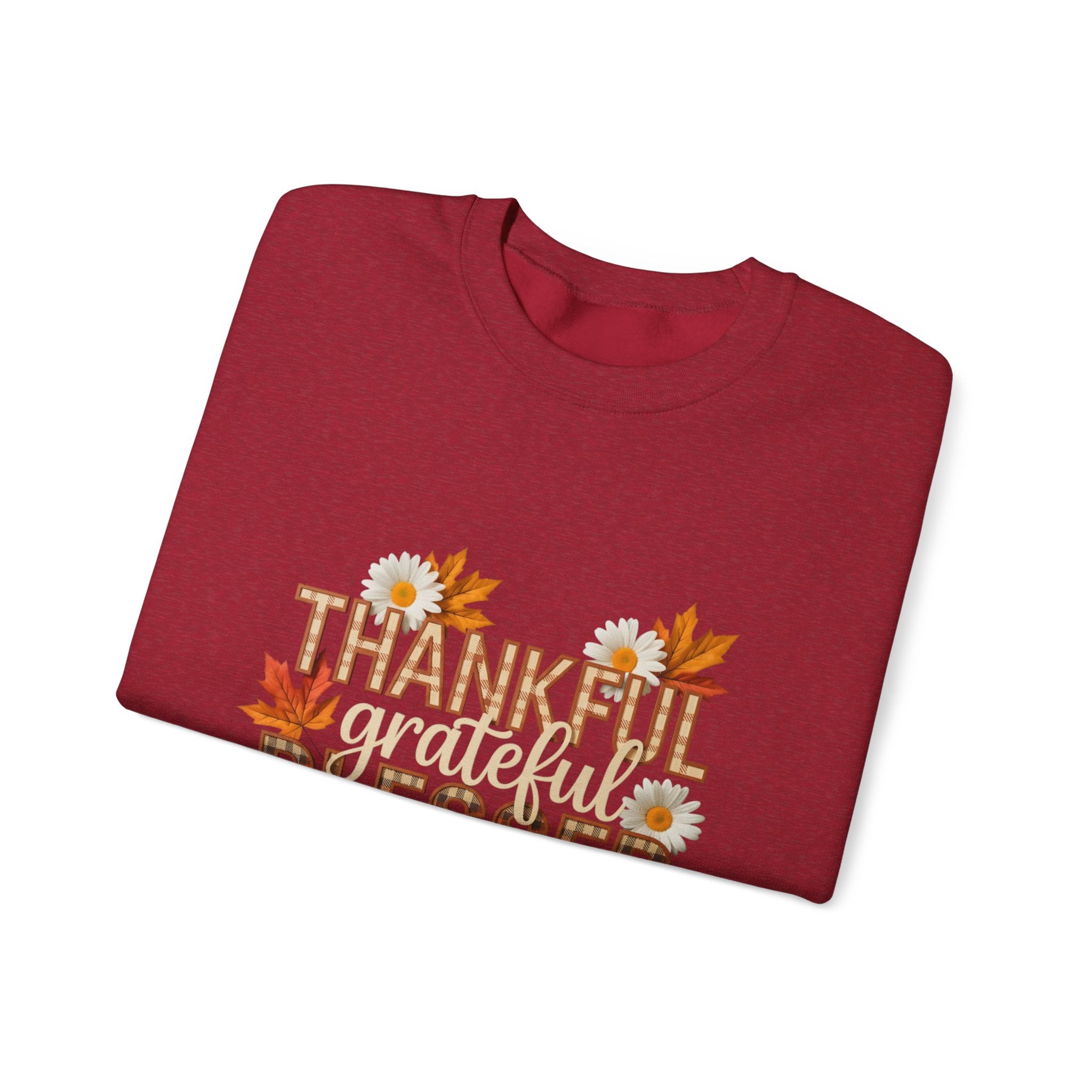 Thankful Grateful Blessed Crewneck Sweatshirt
