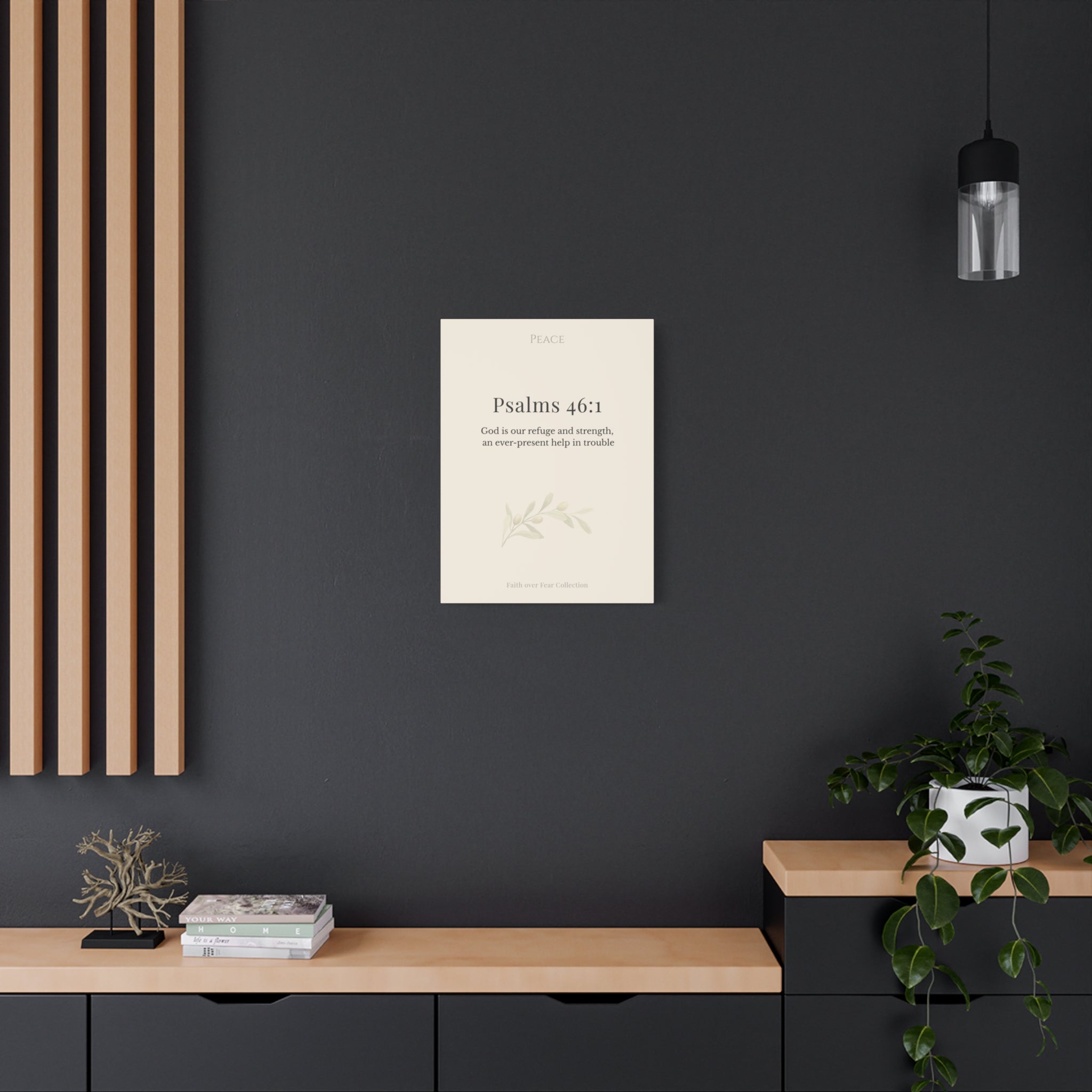 Christian Wall Art Canvas Isaiah 41:10 — Matte Stretched 1.25"