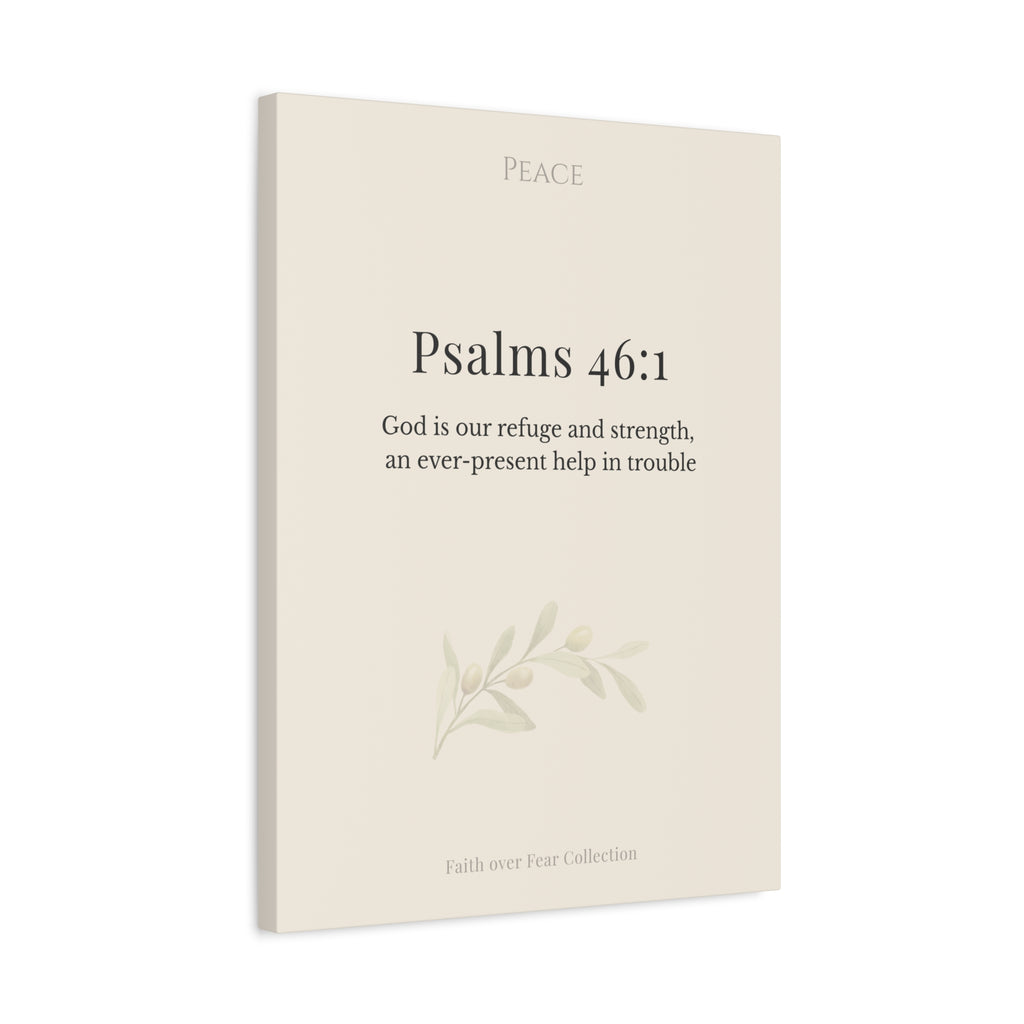 Christian Wall Art Canvas Isaiah 41:10 — Matte Stretched 1.25"