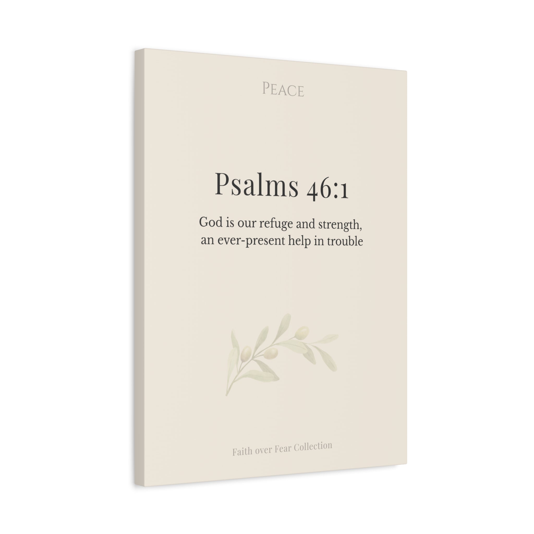 Christian Wall Art Canvas Isaiah 41:10 — Matte Stretched 1.25"