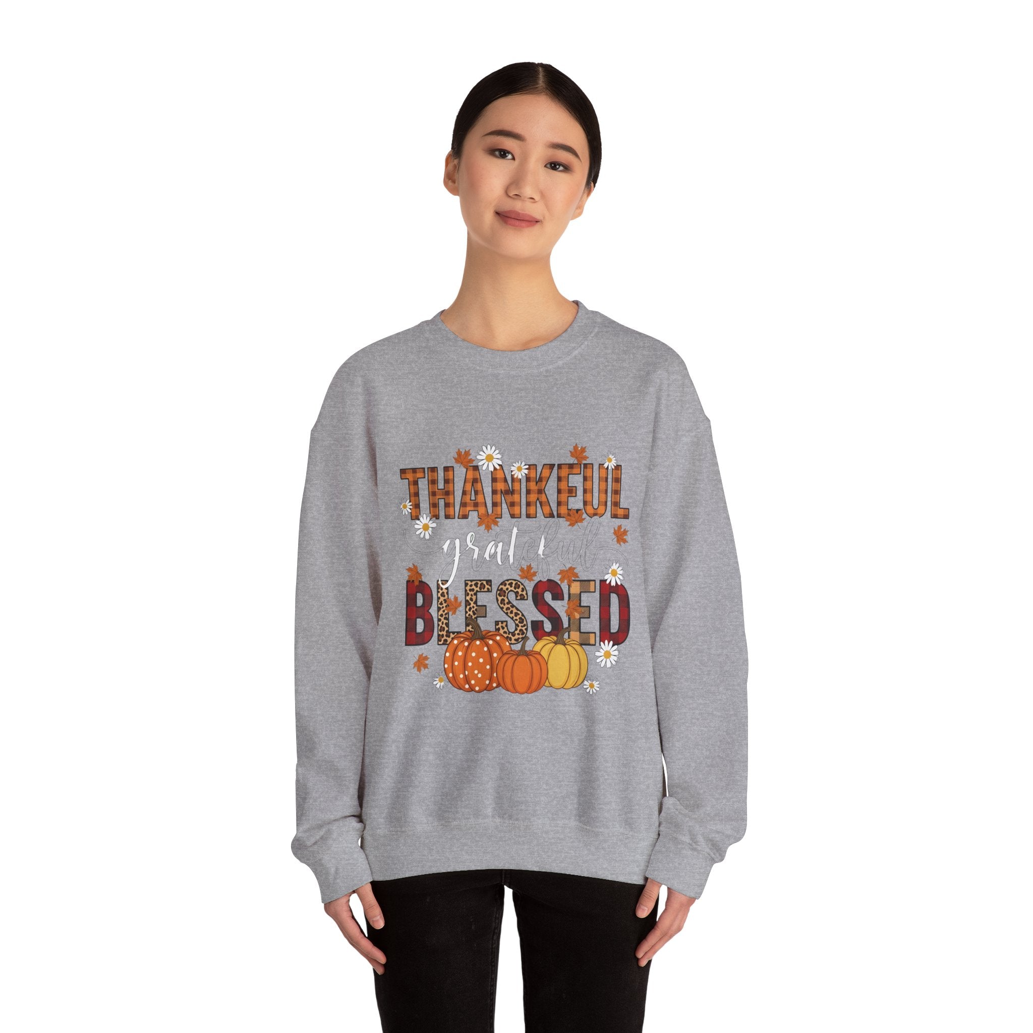 Thankful and Blessed Sweatshirt for Fall Celebrations