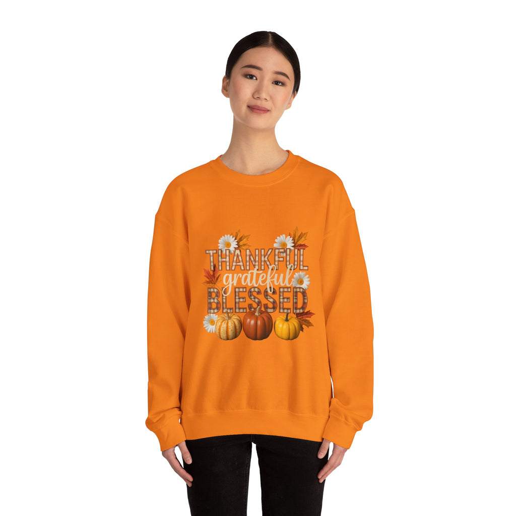 Thankful Grateful Blessed Crewneck Sweatshirt