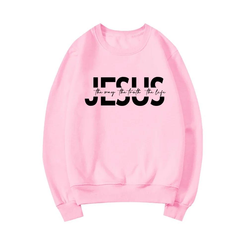 esus The Way Truth Life Sweatshirt | Christian Crewneck Faith Hoodie