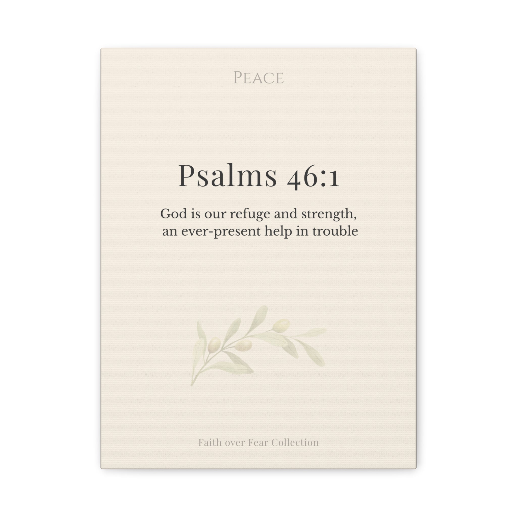 Christian Wall Art Canvas Isaiah 41:10 — Matte Stretched 1.25"