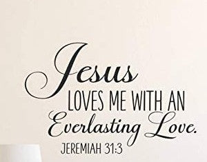 Jesus Loves English Bible Creative Wall art