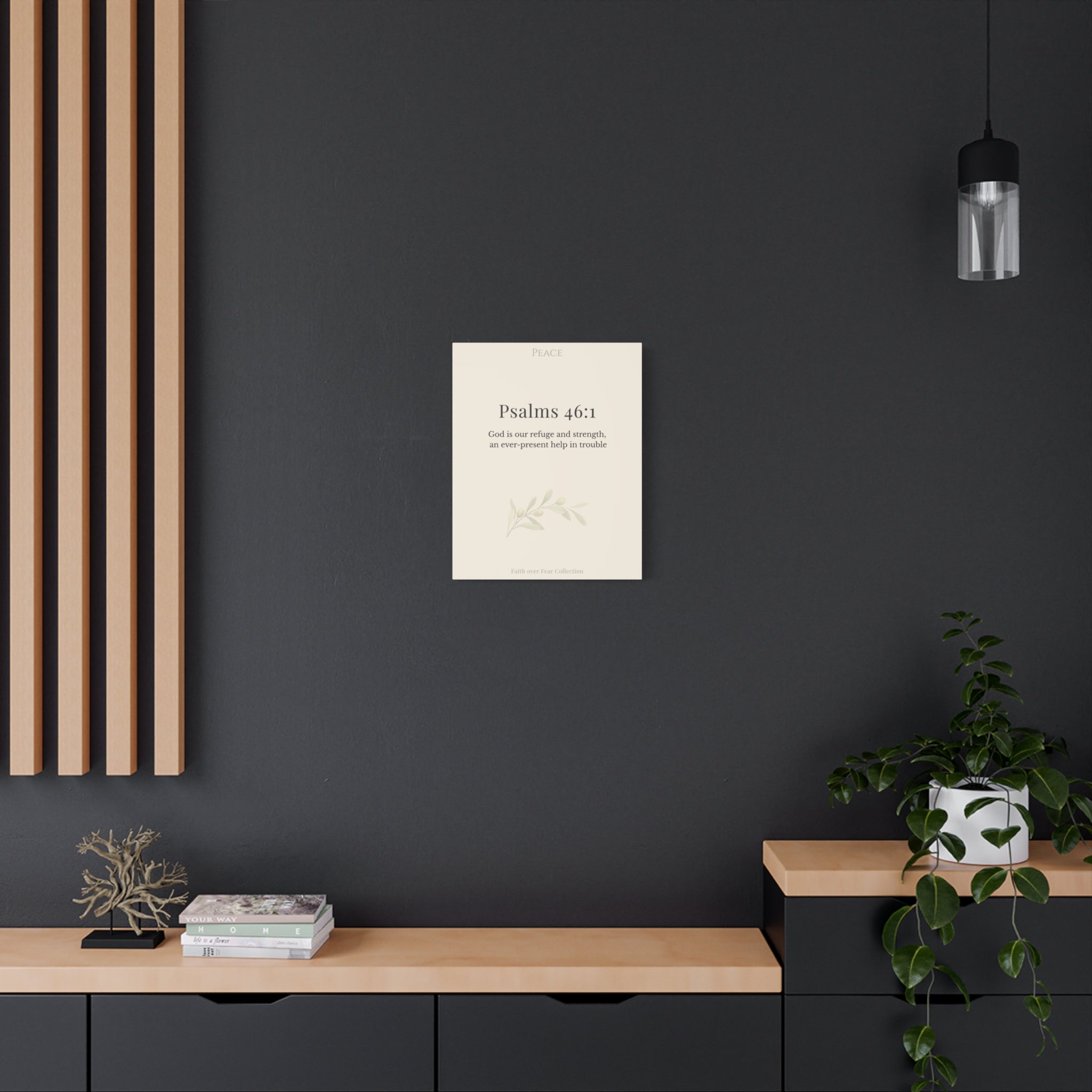 Christian Wall Art Canvas Isaiah 41:10 — Matte Stretched 1.25"