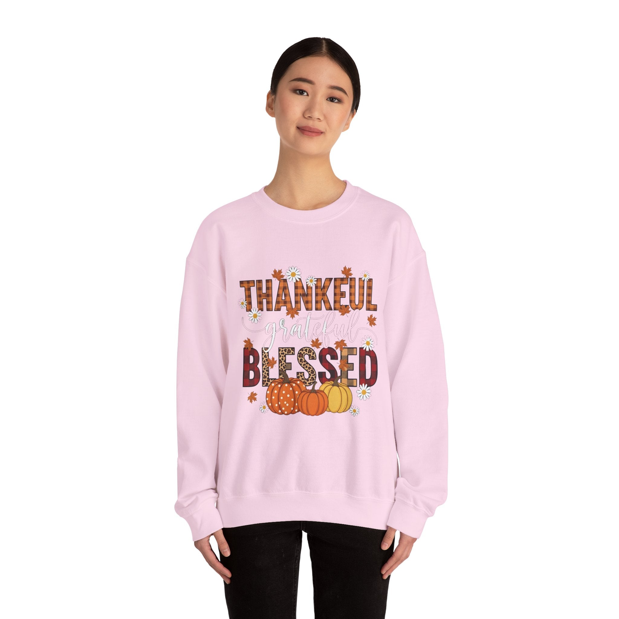 Thankful and Blessed Sweatshirt for Fall Celebrations