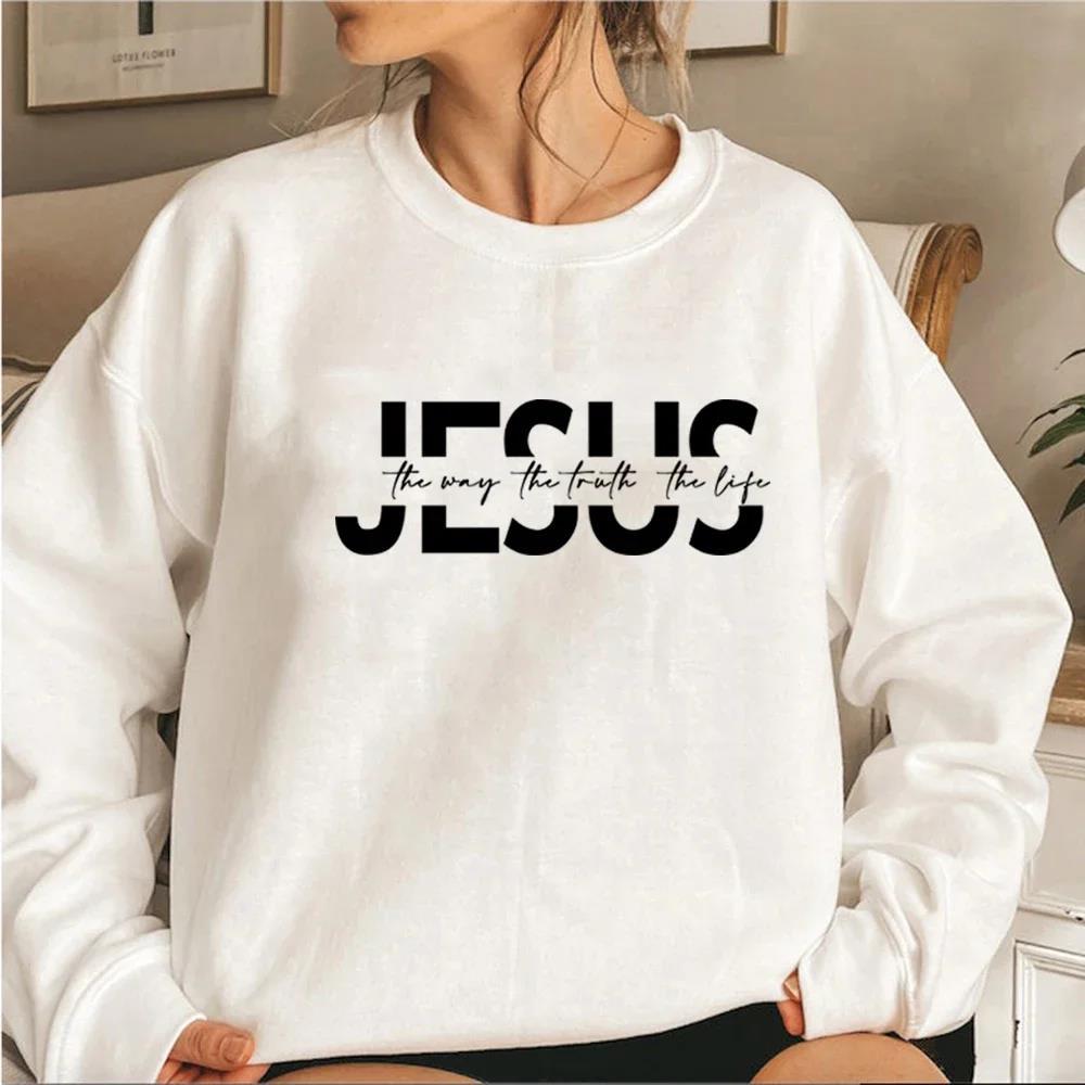 esus The Way Truth Life Sweatshirt | Christian Crewneck Faith Hoodie