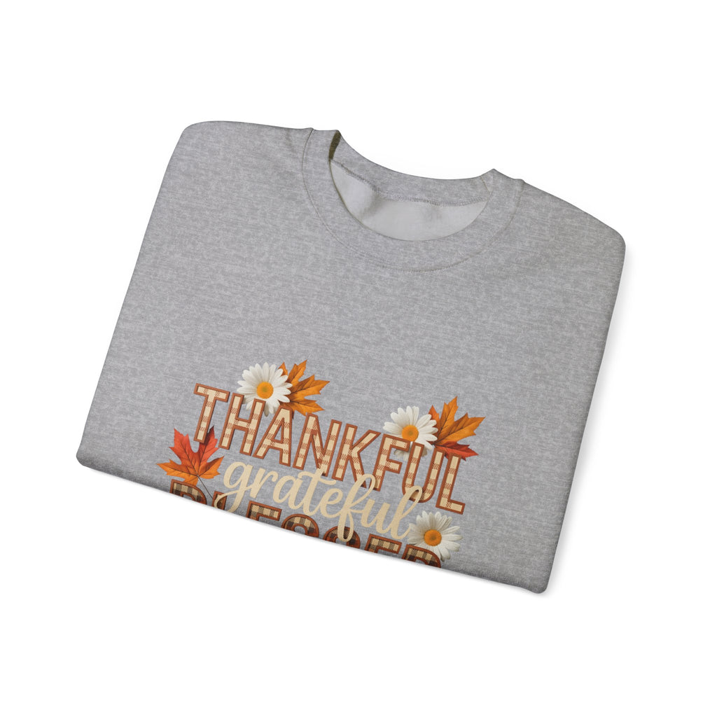 Thankful Grateful Blessed Crewneck Sweatshirt