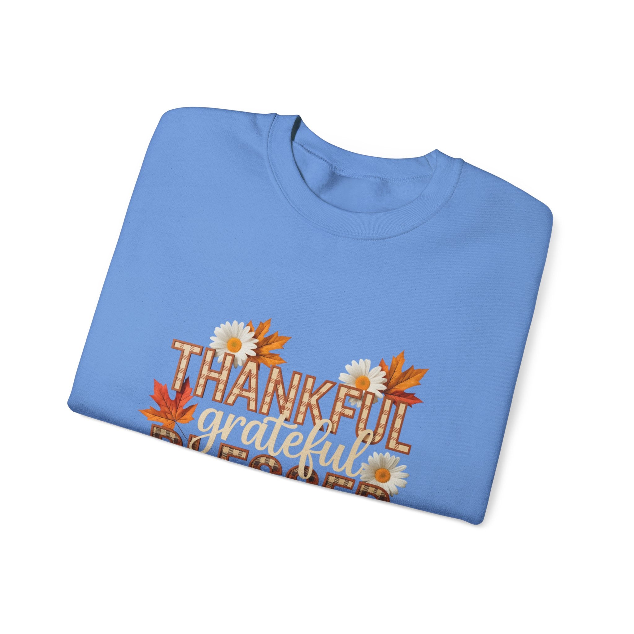 Thankful Grateful Blessed Crewneck Sweatshirt